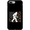 Patriotic Bigfoot Gifts Custodia per iPhone 7 Plus/8 Plus Bandiera mimetica Bigfoot Militare Sasquatch Regalo
