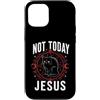 Dark Occult Horror Graphics Custodia per iPhone 12/12 Pro Not Today Jesus Occult Horror Graphic Halloween Witchcraft