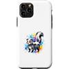 Simpatici Animali della Foresta Acquerel Custodia per iPhone 11 Pro Simpatica Moffetta Acquerello Schizzi Colorati