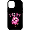 F-Caw-F Pink Ribbon Rooster Cancer Aware Custodia per iPhone 12/12 Pro F-Caw-F Cancer Funny Pink Rooster Breast Cancer Awareness