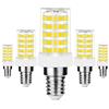 RANBOO E14 LED 10W equivalenti a 80W, Bianco Freddo 6000K 800LM, AC 220-240V, 360 Gradi Angolo del Fascio, Mini Ceramica Lampadina, Non-Dimmerabile, No Sfarfallio, 5 Pezzi
