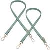 JMZLLRX 2 Pz Manici per Borsa in PU Regolabili, Verde Chiaro Cinghia Spalla di Ricambio per Borse in Pelle, Accessori per la Realizzazione di Borse a Mano Fai Da Te