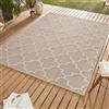 SIMPEX Tappeto da esterni, Design scandinavo, Tappeto Beige, 200 x 290 cm, Tappeti in stile scandinavo, cucina, balcone, terrazzo, giardino, picnic