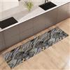 NARCISO Tappeto Cucina Antiscivolo Lavabile 100% Vinile Gommato Antimacchia, Passatoia Cucina Antiscivolo Lavabile, Tappeti Runner Disponibili in Varie Metrature (Marmo Grigio, 52x280cm)