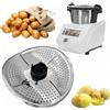APNXWTUOW Pelapatate in acciaio inox, Compatibile Con Monsieur Cuisine Connect | Pelapatate in acciaio inox lama da taglio e copertura divisore per alimenti