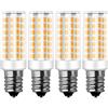 RANBOO E14 LED 9W equivalenti a 75W, Bianco Caldo 3000K 750LM, Non-Dimmerabile, AC 220-240V, 360 Gradi Angolo del Fascio, Mini Ceramica Lampadina, No sfarfallio, 4 Pezzi