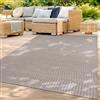 TT Home Tappeto Per Interni E Per Esterni Resistente Alle Intemperie Terrazza Balcone Sala Da Pranzo Motivo Boho Look Moderno, Colore:Beige, Dimensione:200x280 cm
