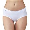 Sloggi Basic+ Midi 2p, Slip Donna, Bianco, 46