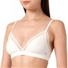sloggi Donna Go Ribbed Bralette, Angora, XS