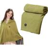 GZWY Coperta elettrica con batteria, coperta elettrica con spegnimento automatico, riscaldamento rapido, 150 x 80 cm, coperta termica con 3 riscaldatori, cuscino termico portatile per ufficio, campeggio