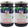 LA FINESTRA SUL CIELO Semplice&bio, Composta di mirtillo bio, 320g (Confezione da 2)