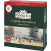 Ahmad Tea - Tè Nero in Bustine English Breakfast, Miscela Premium Assam Ceylon e Kenya, Gusto Intenso e Corposo, 100 Bustine