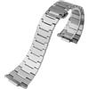 ROUREOX Uomini Acciaio Inossidabile Cinturino Orologio Ricambio, Braccialetto Orologio Interfaccia Specializzata Metallo per Tissot PRX Super Player T137.407/T137.410-Argento 27 * 12MM
