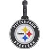 Travelite NFL Etichetta per Bagaglio Pittsburgh Steelers, etichetta in silicone con campo indirizzo, flessibile e robusta, per identificare facilmente valigia, zaino o borsa da viaggio, 9 x 9 x 0,7 cm