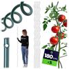 KADAX Bastoncini a spirale per pomodoro, 180 cm x 6 mm, set da 5 pezzi, barre a spirale in acciaio con rivestimento in plastica, aste per pomodori, piante rampicanti