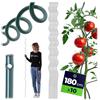 KADAX Bastoncini a spirale per pomodoro, 180 cm x 6 mm, set da 10 pezzi, barre a spirale in acciaio con rivestimento in plastica, bacchette per pomodori, piante rampicanti