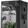 AC Infinity Advance Grow System 2x2, 1-Plant Kit, Tenda di coltivazione integrata WiFi, ventilazione e circolazione automatica, Samsung LM301H LED Grow Light 2000D Mylar Tenda