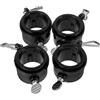 HANABASS Kit di 4 Anelli di Montaggio per Asta Portabandiera - Accessori per Palo Bandiera da 1.45 Pollici (37mm) - Fissaggio Sicuro per Pennone - Ideale per Bandiere, Stendardi e Decorazioni