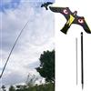 QHYXT Repeller dell'uccello, Aquilone di Volo dell'uccello del Falco Volante con Il palo telescopico degli Occhi Riflettenti per Backyard Lawn Farm Scarecrow, Pest Bird Control,5m