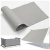 AJALGZ Frangivisto Balcone 0.55x2.5m Grigio Chiaro - Telo Copri Ringhiera Impermeabile e Antivento, Protezione Privacy e UV con Occhielli e Fascette per Ringhiere, Terrazza e Giardino