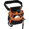 Trurovem Cintura porta attrezzi da elettricista con anello per martello, vita | Anello per martello, 3 tasche per trapano, 3 slot per cacciavite, ampio scomparto principale, spazio organizzato