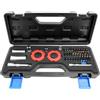 Vseutiac 39 Pezzi Set di Bussole con Punte | Impugnatura Compatta, Mini Cricchetto con Valigetta, Resistente, Set di Cacciaviti a Cricchetto, per Officina