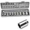 NITAGO 28 Pezzi Set di Chiavi Cricchetto Reversibile Set di Chiavi a Completo Kit Cricchetto con Bussole per Garage, 18MM
