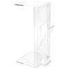 Iplex Design iPLEX - Ambrogio Tavolino Lato Divano in plexiglass Trasparente con vano portariviste Dim. 70x34x28 cm Made in Italy - arredame