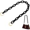 PH PandaHall 60cm Catene per Borse in Resina Cinghie di Ricambio per Borsa | Catene Decorative per Borse Nero per Borsetta Borsa a Spalla Decorazioni Artigianali Fai Da Te