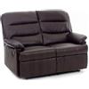 sal mar DIVANO RECLINER MOD. MARA COLORE MARONNE IN ECO PELLE 130X80X100H CM