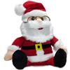 COSE DA CASA Babbo Natale Rosso con Barba Bianca Occhiali ripete Tutto Musica Movimento h16 Animato Perfetto Regalo di Natale