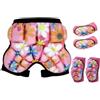 UTTASU Pantaloncini protettivi per fianchi in nylon spandex, traspiranti, leggeri (rosa, ginocchia e gomiti, taglia S: 20-30 kg)
