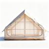 Xenmekrx Grande Tenda da Camping 4-6 Persone Gonfiabile | Rifugio Familiare Impermeable 4 Stagioni con Pompa Manuale, Casetta Glamping e Finestre con Zanzariera