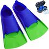 Nagiee Pinne da nuoto, comode pinne in silicone per nuoto e allenamento, pinne corte con tasca a rete, attrezzatura da nuoto per bambini, adolescenti, adulti, donne e uomini