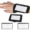 AYHYHLJZJ Football Wrist Playbook con 2 carte di carta per football americano con 2 carte da gioco, Wrist Coach Football, Football Band con finestra trasparente, Tactical Wristcoach per vari sport