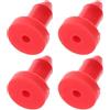 SHINEOFI 4 Pezzi Tappo di Scarico Kayak in Silicone Rosso | Accessori Kayak per Barca e Kayak, Anti-perdita, Protegge Dall'acqua, Design a Pressione