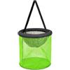 Generic Rete galleggiante per pesci, 40 cm, pieghevole, in nylon | Anello in schiuma galleggiante, mantiene l'esca attiva, dimensioni 40 x 34 x 42 cm, rete di nylon, ampio accesso superiore