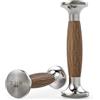DHT DYNAMIC HEALTH TECH DHT - Manubri vintage in legno con manici antiscivolo, legno di noce + acciaio inossidabile, pesi estetici per esercizi in palestra a casa, allenamento completo del corpo, costruzione della forza