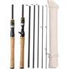 Generico Canna da pesca a spinning 2.1 m 4-25g carbonio
