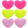 GATHINESS 6 Pezzi Smorzatore da Tennis a Cuore in Silicone Rosa | Riduzione Vibrazioni della Racchetta, Installazione Semplice, Protezione per Racchetta, per Coppie e Amici