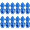 Beaupretty 12 Pezzi Inserto per Elastici da Pesca Subacquea, Plastica Blu