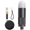 LeeQinersw Lampada Segnalazione Subacquea Luce Subacquea Faro Subacqueo Torcia Subacquea con Emissione a 360 Gradi E Lampeggio Regolare 3 Ogni 2 Secondi per, Nero