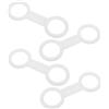 TOYANDONA 4 Pezzi Fermatubo per Boccaglio in Silicone Bianco per Immersione | Compatto, Installazione Semplice e Sgancio Rapido, Compatibilità, Accessorio per Maschera Subacquea