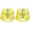 Cabilock Fermapattini Rotelle in Pu Giallo Regolabile per Roller Skates