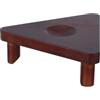 HOMSFOU Supporto Triangolare in Legno per Palloni da Basket e Bowling | Montaggio Semplice, Struttura Stabile e Stile Minimalista, per Palestra e Casa, Compatibile Due Sport