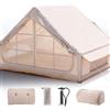 Xenmekrx Tenda Gonfiabile da Camping per 4-6 Persone | Rifugio 4 Stagioni Impermeable 3000mm con Pompa Manuale, Casetta da Glamping Familiare Montaggio Rapido in 3 Min