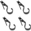 Wiffe 4Pcs Tenda Fissa Clip Esterna Campeggio Luci Gancio | Clip per tenda Gancio per luce Clip di fissaggio antiscivolo Heavy Duty Tenda Luci Gancio Outdoor Camping Accessori Facile da