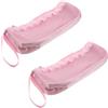 GRIRIW 2 Pezzi Borsa Porta Scarpe da Balletto, Borsa per Scarpette da Danza con Zip, Poliestere, Rosa, Portatile, per Ballerine e Ragazze