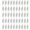 Generic Soft Bait Spring Pins 50pcs serratura in acciaio inox | Design con fondo anti-appendere, presa sicura, impedisce lo scivolamento dell'esca, ideale per la pesca alla carpa e alla