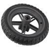 Domary Sostituzione Pneumatico Ruota Scooter Elettrico per Pro/Pro2/Pro3 | in Lega di Alluminio, Pneumatico in Gomma Piena, Lunghezza Albero 87mm/98mm, Impugnatura Antiscivolo e Antiforatura